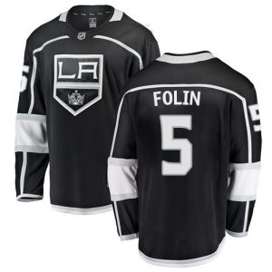 Pánské NHL Los Angeles Kings dresy 5 Christian Folin Breakaway Černá Fanatics Branded Domácí