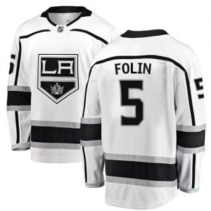 Pánské NHL Los Angeles Kings dresy 5 Christian Folin Breakaway Bílý Fanatics Branded Venkovní