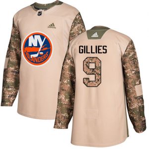 Pánské NHL New York Islanders dresy 9 Clark Gillies Authentic Camo Adidas Veterans Day Practice