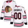 Dámské NHL Chicago Blackhawks dresy 00 Clark Griswold Authentic Bílý Adidas Venkovní