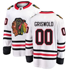 Dětské NHL Chicago Blackhawks dresy 00 Clark Griswold Breakaway Bílý Fanatics Branded Venkovní