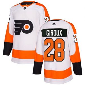 Pánské NHL Philadelphia Flyers dresy 28 Claude Giroux Authentic Bílý Adidas Venkovní