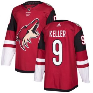 Pánské NHL Arizona Coyotes dresy Clayton Keller 9 Authentic Burgundy Červené Adidas Domácí