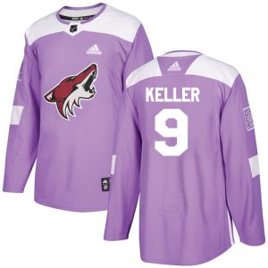 Pánské NHL Arizona Coyotes dresy Clayton Keller 9 Authentic Nachový Adidas Fights Cancer Practice