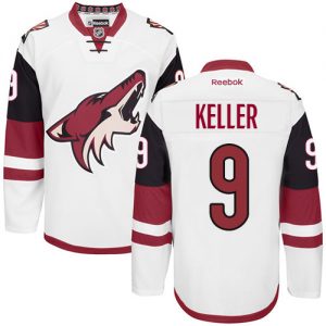 Pánské NHL Arizona Coyotes dresy Clayton Keller 9 Authentic Bílý Reebok Venkovní hokejové dresy