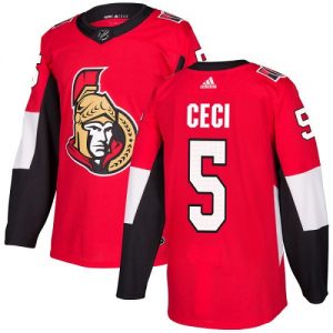 Dětské NHL Ottawa Senators dresy 5 Cody Ceci Authentic Červené Adidas Domácí