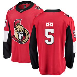 Dětské NHL Ottawa Senators dresy 5 Cody Ceci Breakaway Červené Fanatics Branded Domácí