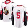 Dětské NHL Ottawa Senators dresy 5 Cody Ceci Breakaway Bílý Fanatics Branded Venkovní