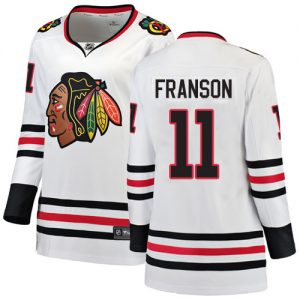 Dámské NHL Chicago Blackhawks dresy 11 Cody Franson Breakaway Bílý Fanatics Branded Venkovní