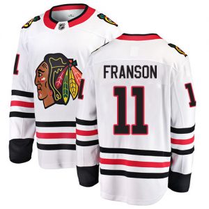 Dětské NHL Chicago Blackhawks dresy 11 Cody Franson Breakaway Bílý Fanatics Branded Venkovní