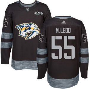 Pánské NHL Predators dresy 55 Cody McLeod Authentic Černá Adidas Nashville 1917 2017 100th Anniversary