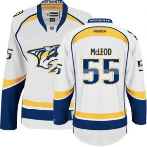 Dámské NHL Nashville Predators dresy 55 Cody McLeod Authentic Bílý Reebok Venkovní hokejové dresy