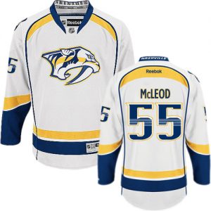 Dětské NHL Nashville Predators dresy 55 Cody McLeod Authentic Bílý Reebok Venkovní hokejové dresy