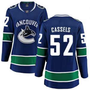 Dámské NHL Vancouver Canucks dresy 52 Cole Cassels Breakaway modrá Fanatics Branded Domácí