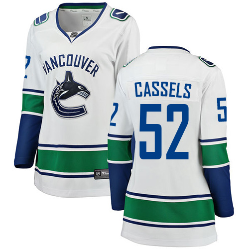 Dámské NHL Vancouver Canucks dresy 52 Cole Cassels Breakaway Bílý Fanatics Branded Venkovní