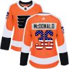 Dámské NHL Philadelphia Flyers dresy 36 Colin McDonald Authentic Oranžový Adidas USA Flag Fashion