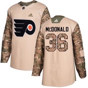 Dětské NHL Philadelphia Flyers dresy 36 Colin McDonald Authentic Camo Adidas Veterans Day Practice