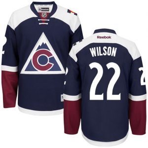 Pánské NHL Colorado Avalanche dresy 22 Colin Wilson Authentic modrá Reebok Alternativní hokejové dresy