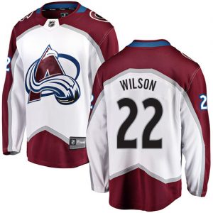 Pánské NHL Colorado Avalanche dresy 22 Colin Wilson Breakaway Bílý Fanatics Branded Venkovní