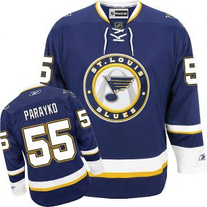 Dámské NHL St. Louis Blues dresy 55 Colton Parayko Authentic Námořnická modrá Reebok Alternativní hokejové dresy