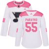 Dámské NHL St. Louis Blues dresy 55 Colton Parayko Authentic Bílý Růžový Adidas Fashion