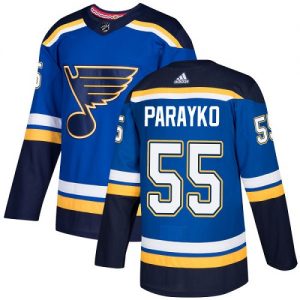 Dětské NHL St. Louis Blues dresy 55 Colton Parayko Authentic královská modrá Adidas Domácí