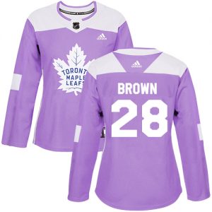 Dámské NHL Toronto Maple Leafs dresy 28 Connor Brown Authentic Nachový Adidas Fights Cancer Practice
