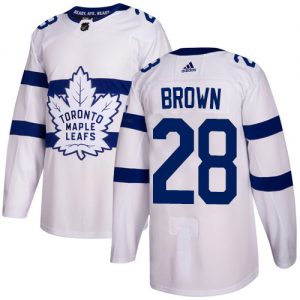 Dětské NHL Toronto Maple Leafs dresy 28 Connor Brown Authentic Bílý Adidas 2018 Stadium Series