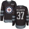 Pánské NHL Winnipeg Jets dresy 37 Connor Hellebuyck Authentic Černá Adidas 1917 2017 100th Anniversary