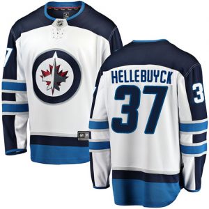 Pánské NHL Winnipeg Jets dresy 37 Connor Hellebuyck Breakaway Bílý Fanatics Branded Venkovní