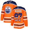 Dětské NHL Edmonton Oilers dresy 97 Connor McDavid Authentic Oranžový Adidas USA Flag Fashion