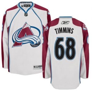 Dámské NHL Colorado Avalanche dresy 68 Conor Timmins Authentic Bílý Reebok Venkovní hokejové dresy