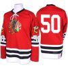 Pánské NHL Chicago Blackhawks dresy 50 Corey Crawford Authentic 1960 61 Throwback Červené Mitchell and Ness