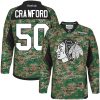 Dětské NHL Chicago Blackhawks dresy 50 Corey Crawford Authentic Camo Reebok Veterans Day Practice