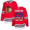 Dětské NHL Chicago Blackhawks dresy 50 Corey Crawford Authentic Červené Adidas USA Flag Fashion