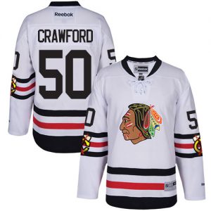 Dětské NHL Chicago Blackhawks dresy 50 Corey Crawford Authentic Bílý Reebok 2017 Winter Classic