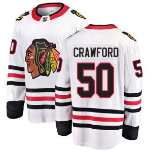 Pánské NHL Chicago Blackhawks dresy 50 Corey Crawford Breakaway Bílý Fanatics Branded Venkovní