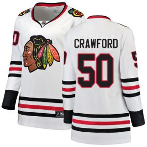 Dámské NHL Chicago Blackhawks dresy 50 Corey Crawford Breakaway Bílý Fanatics Branded Venkovní