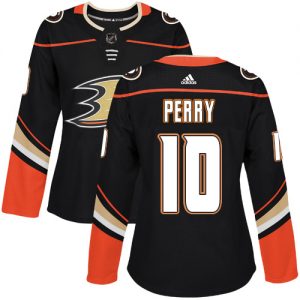 Dámské NHL Anaheim Ducks dresy 10 Corey Perry Authentic Černá Adidas Domácí