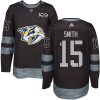 Pánské NHL Nashville Predators dresy 15 Craig Smith Premier Černá Adidas 1917 2017 100th Anniversary