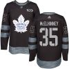 Pánské NHL Toronto Maple Leafs dresy 35 Curtis McElhinney Authentic Černá Adidas 1917 2017 100th Anniversary