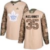 Pánské NHL Toronto Maple Leafs dresy 35 Curtis McElhinney Authentic Camo Adidas Veterans Day Practice