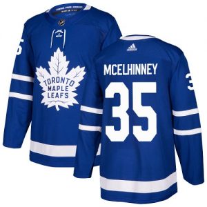 Pánské NHL Toronto Maple Leafs dresy 35 Curtis McElhinney Authentic královská modrá Adidas Domácí