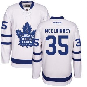 Pánské NHL Toronto Maple Leafs dresy 35 Curtis McElhinney Authentic Bílý Reebok Venkovní hokejové dresy