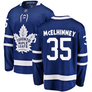 Pánské NHL Toronto Maple Leafs dresy 35 Curtis McElhinney Breakaway královská modrá Fanatics Branded Domácí