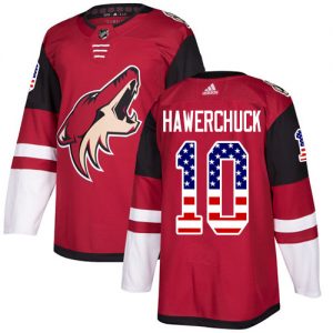 Dětské NHL Arizona Coyotes dresy Dale Hawerchuck 10 Authentic Červené Adidas USA Flag Fashion