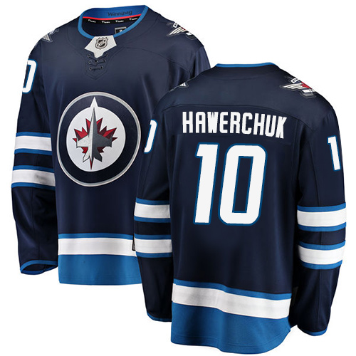 Dětské NHL Winnipeg Jets dresy Dale Hawerchuk 10 Breakaway Námořnická modrá Fanatics Branded Domácí