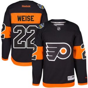 Pánské NHL Philadelphia Flyers dresy 22 Dale Weise Authentic Černá Reebok 2017 Stadium Series