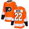 Pánské NHL Philadelphia Flyers dresy 22 Dale Weise Authentic Oranžový Adidas Domácí