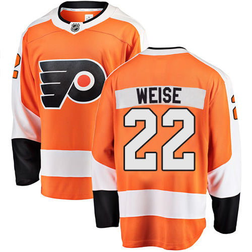 Pánské NHL Philadelphia Flyers dresy 22 Dale Weise Breakaway Oranžový Fanatics Branded Domácí